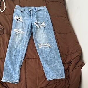 American Eagle Outfitters Light Blue Distressed Jeans